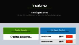 What Simdigetir.com website looked like in 2020 (3 years ago)