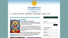 What Sfshambhala.org website looked like in 2020 (3 years ago)