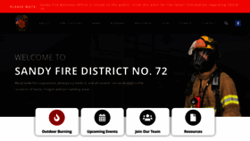 What Sandyfire.org website looked like in 2020 (3 years ago)