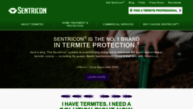 What Sentricon.com website looked like in 2020 (3 years ago)