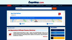 What Sagewap.com website looked like in 2020 (3 years ago)