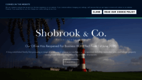 What Shobrook.co.uk website looked like in 2020 (3 years ago)