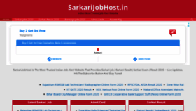 What Sarkarijobhost.in website looked like in 2020 (3 years ago)