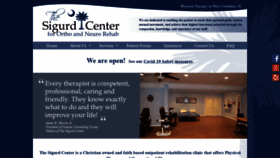What Sigurdphysicaltherapy.com website looked like in 2020 (3 years ago)