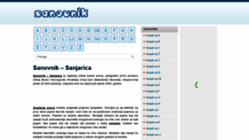 What Sanovnik.org website looked like in 2020 (3 years ago)