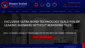 What Showersealed.com.au website looked like in 2020 (3 years ago)