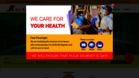 What Sriamaravathitravels.com website looked like in 2020 (3 years ago)