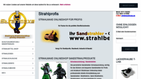 What Strahlbedarf.de website looked like in 2020 (3 years ago)