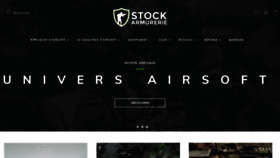 What Stock-armurerie.com website looked like in 2020 (3 years ago)