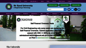What Ssuet.edu.pk website looked like in 2020 (3 years ago)