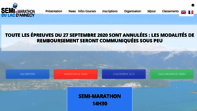 What Semi-marathon-annecy.com website looked like in 2020 (3 years ago)