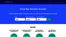 What Schoolinfo.com.au website looked like in 2020 (3 years ago)