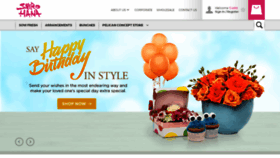What Shirohanaflowers.com website looked like in 2020 (3 years ago)