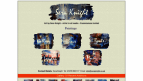 What Seraknight.co.uk website looked like in 2020 (3 years ago)