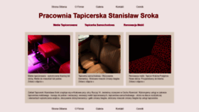What Sroka-tapicer.pl website looked like in 2020 (3 years ago)