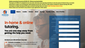 What Schooliseasy.com website looked like in 2020 (3 years ago)