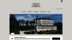What Schlossambras-innsbruck.at website looked like in 2020 (3 years ago)