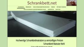 What Schrankbett.net website looked like in 2020 (3 years ago)