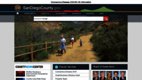 What Sandiegocounty.gov website looked like in 2020 (3 years ago)