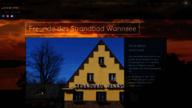 What Strandbad-wannsee-berlin.de website looked like in 2020 (3 years ago)