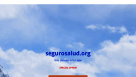 What Segurosalud.org website looked like in 2020 (3 years ago)
