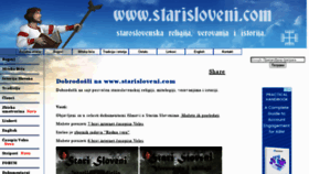 What Starisloveni.com website looked like in 2020 (3 years ago)