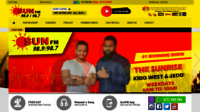 What Sunfm.lk website looked like in 2020 (3 years ago)