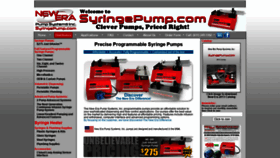 What Syringepump.com website looked like in 2020 (3 years ago)