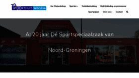 What Sporthuiswinsum.nl website looked like in 2020 (3 years ago)
