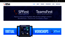 What Sharepointfest.com website looked like in 2020 (3 years ago)