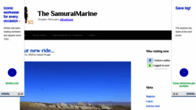 What Samuraimarineblog.com website looked like in 2020 (3 years ago)