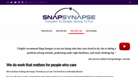What Snapsynapse.com website looked like in 2020 (3 years ago)