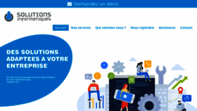 What Solutions-informatiques.com website looked like in 2020 (3 years ago)
