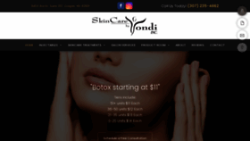 What Skincarebyvondi.com website looked like in 2020 (3 years ago)