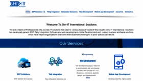 What Shivitsolutions.com website looked like in 2020 (3 years ago)