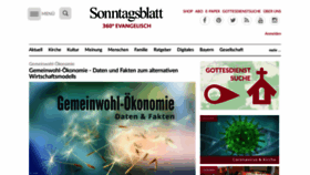 What Sonntagsblatt-bayern.de website looked like in 2020 (3 years ago)