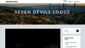 What Sevendevilslodge.com website looked like in 2020 (3 years ago)