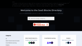 What Saasblocks.io website looked like in 2020 (4 years ago)