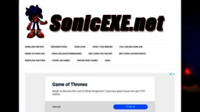 What Sonicexe.net website looked like in 2020 (3 years ago)