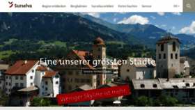 What Surselva.info website looked like in 2020 (3 years ago)