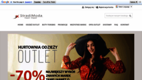 What Stradimoda.pl website looked like in 2020 (3 years ago)