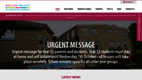 What Sghs.org.uk website looked like in 2020 (3 years ago)