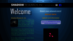 What Shadowresearch.com website looked like in 2020 (3 years ago)
