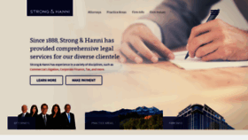 What Strongandhanni.com website looked like in 2020 (3 years ago)