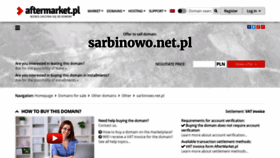 What Sarbinowo.net.pl website looked like in 2020 (3 years ago)