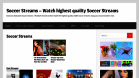 What Soccerstreams.info website looked like in 2020 (3 years ago)