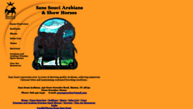 What Sanssouciarabianhorses.com website looked like in 2020 (3 years ago)