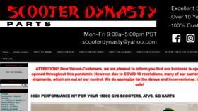 What Scooterdynasty.com website looked like in 2020 (3 years ago)