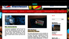 What Sportbund-rheinhessen.de website looked like in 2020 (3 years ago)