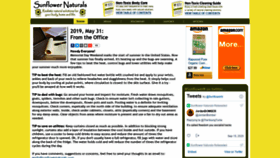What Sunflowernaturals.com website looked like in 2020 (3 years ago)